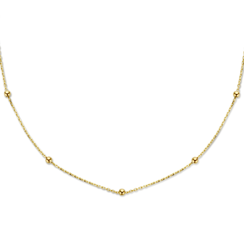 bolletjes-2-5-mm-collier-goud-zonder-hanger-lengte-verstelbaar-40-44-cm