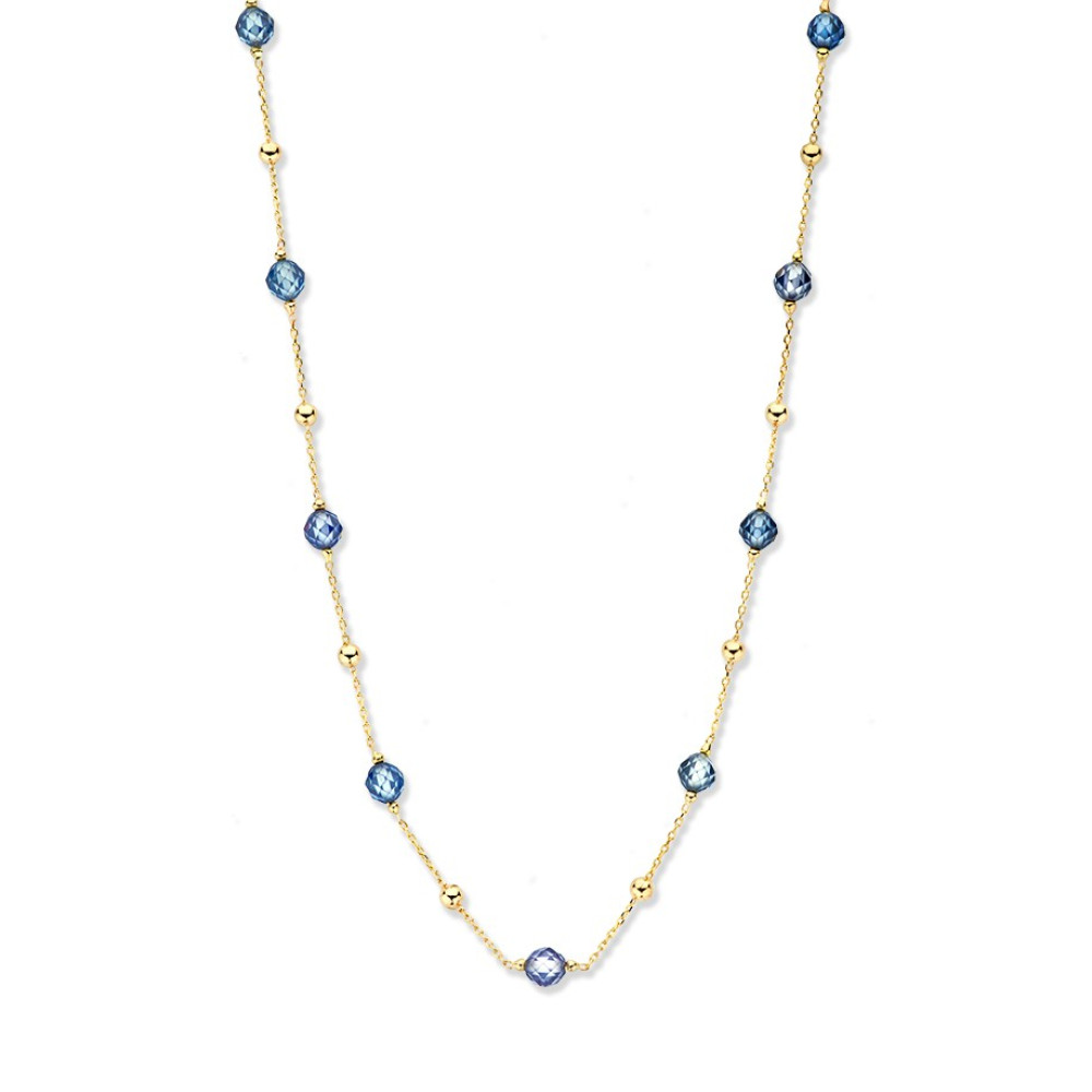 bolletjes-2-6-mm-collier-zonder-hanger-goud-zirkonia-lengte-45-cm