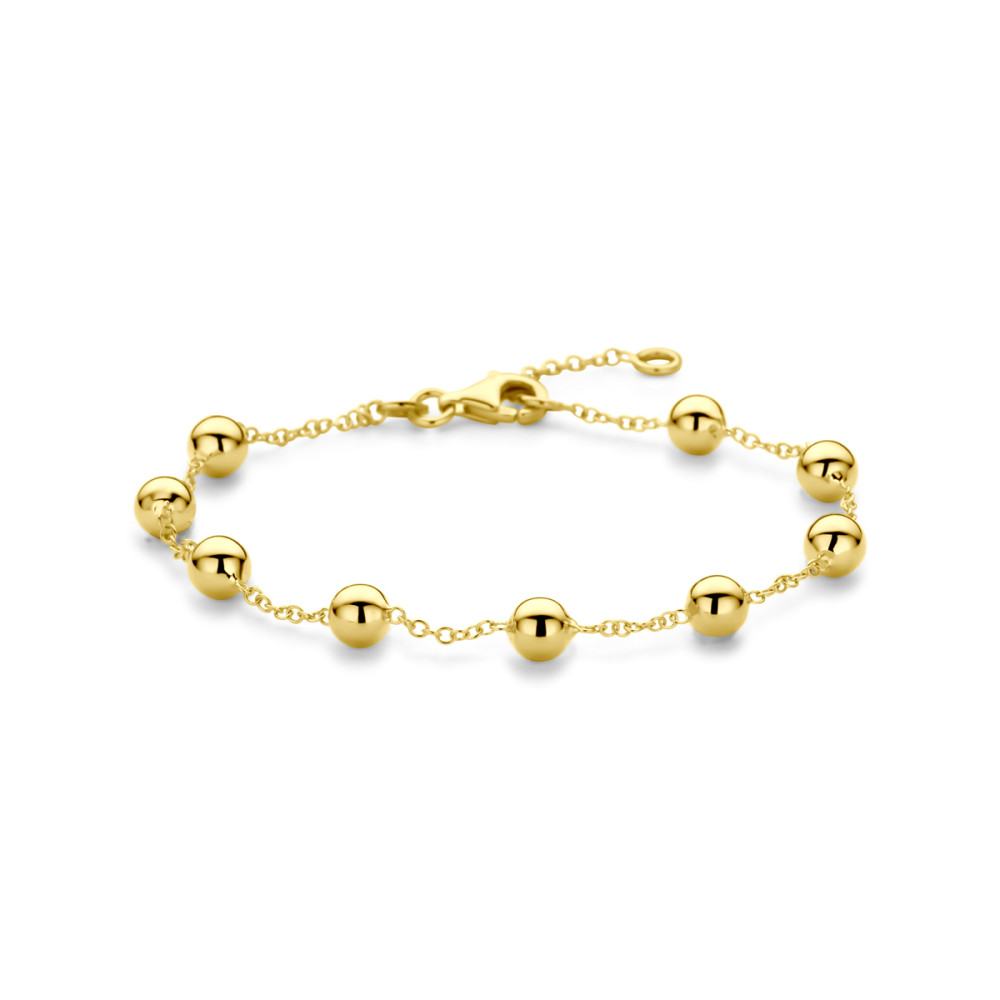 bolletjes-armband-14-karaat-glanzend-goud-5-mm-breedte-lengte-17-19-cm