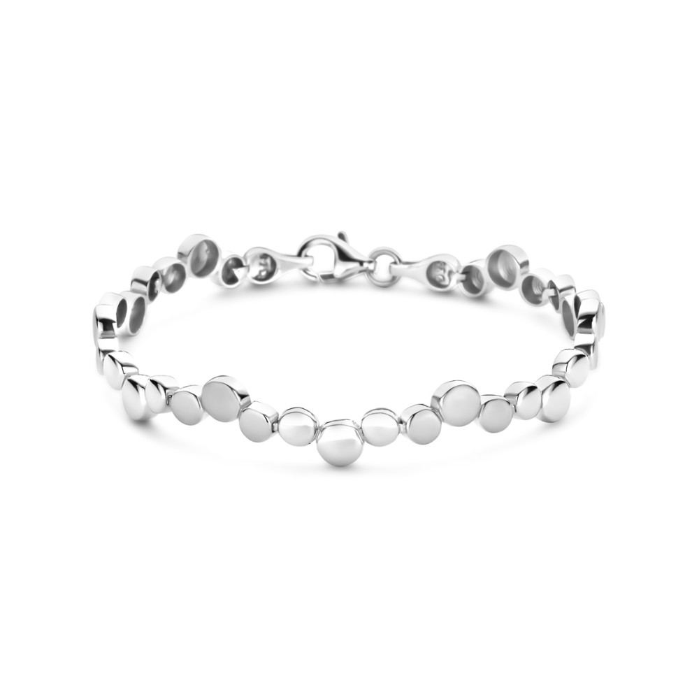 bolletjes-armband-dames-925-zilver-glanzend-mat-7-5-mm-breedte-lengte-19-cm