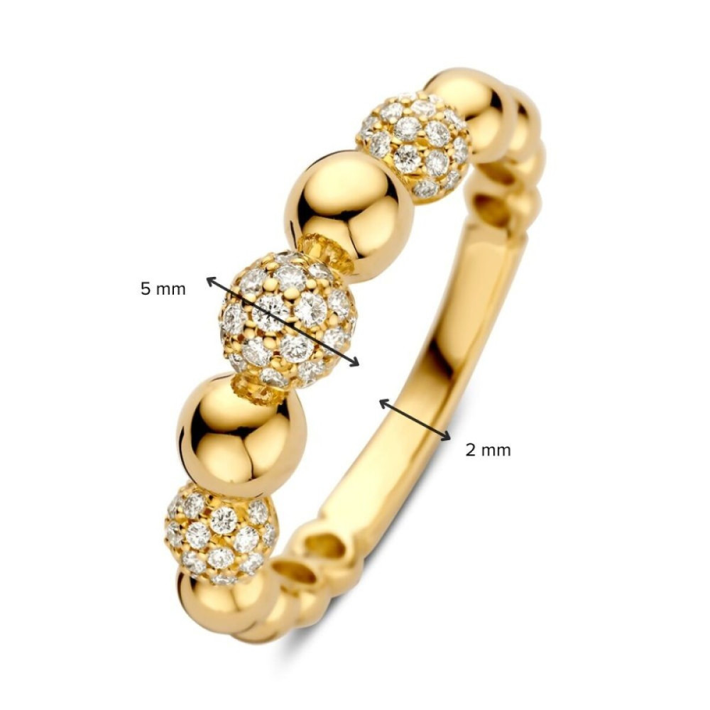 bolletjes-ring-14-karaat-goud-diamant-transparant-0-42-crt-glanzend-5-mm-breedte