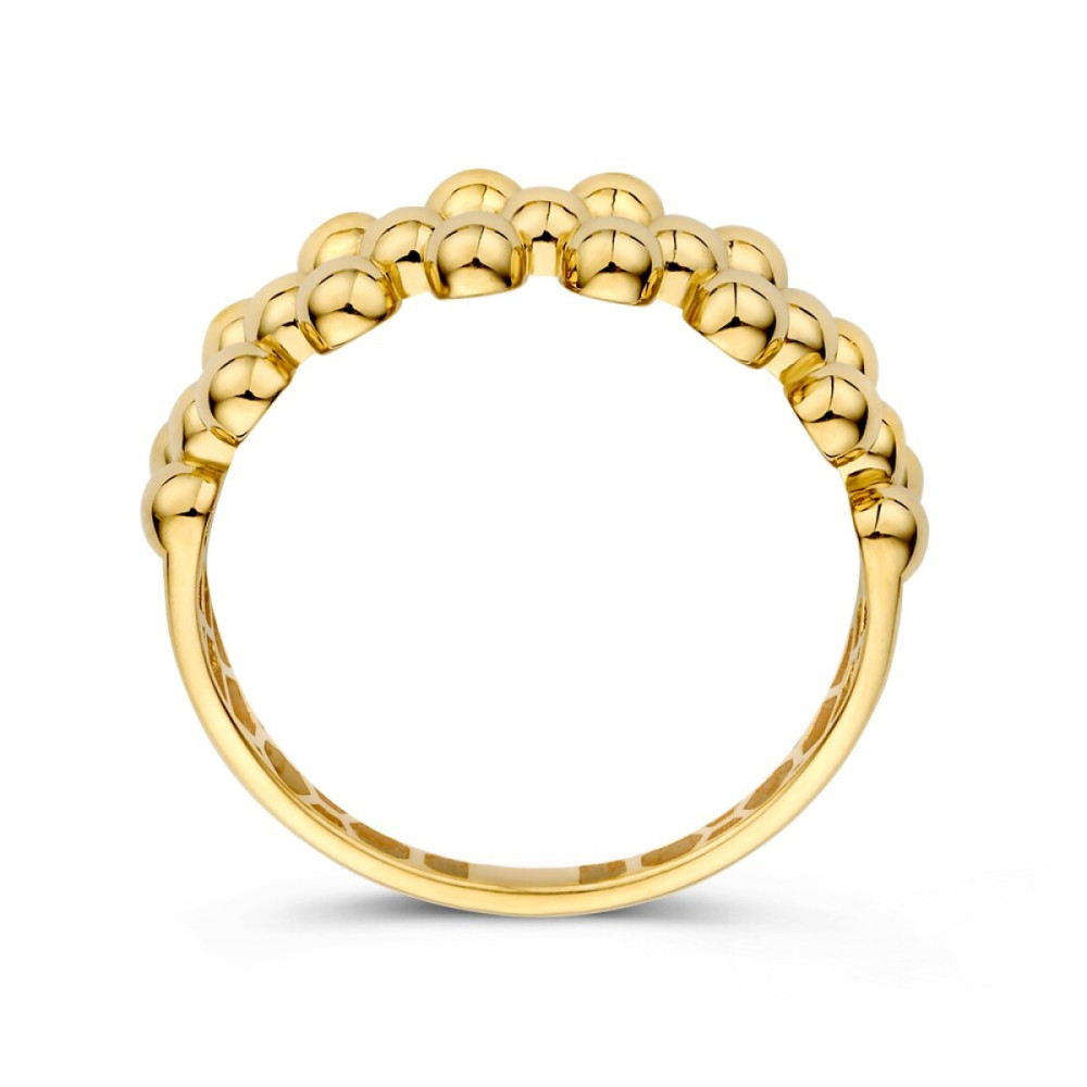 bolletjesring-14-karaat-goud-glanzend-drie-rijen-6-8-mm-breedte