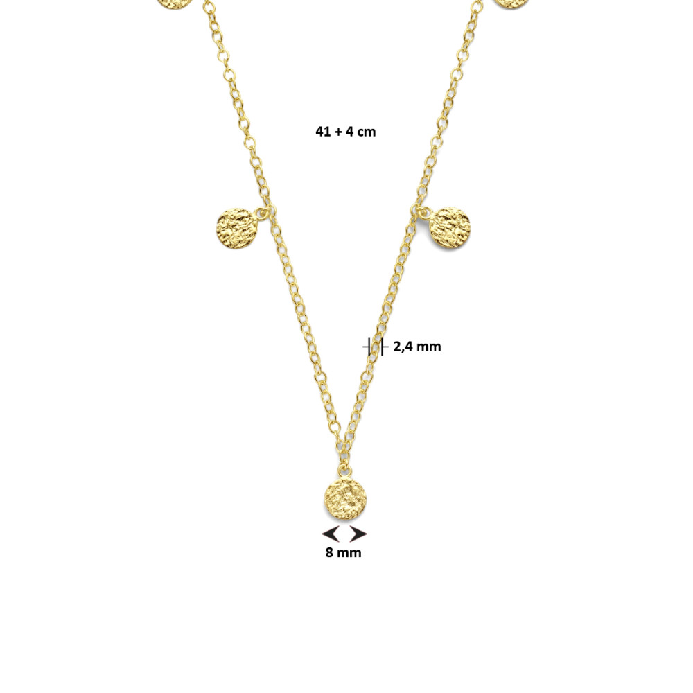 collier-gold-plated-ronde-gehamerde-hangers-2-4-mm-breedte-lengte-41-45-cm