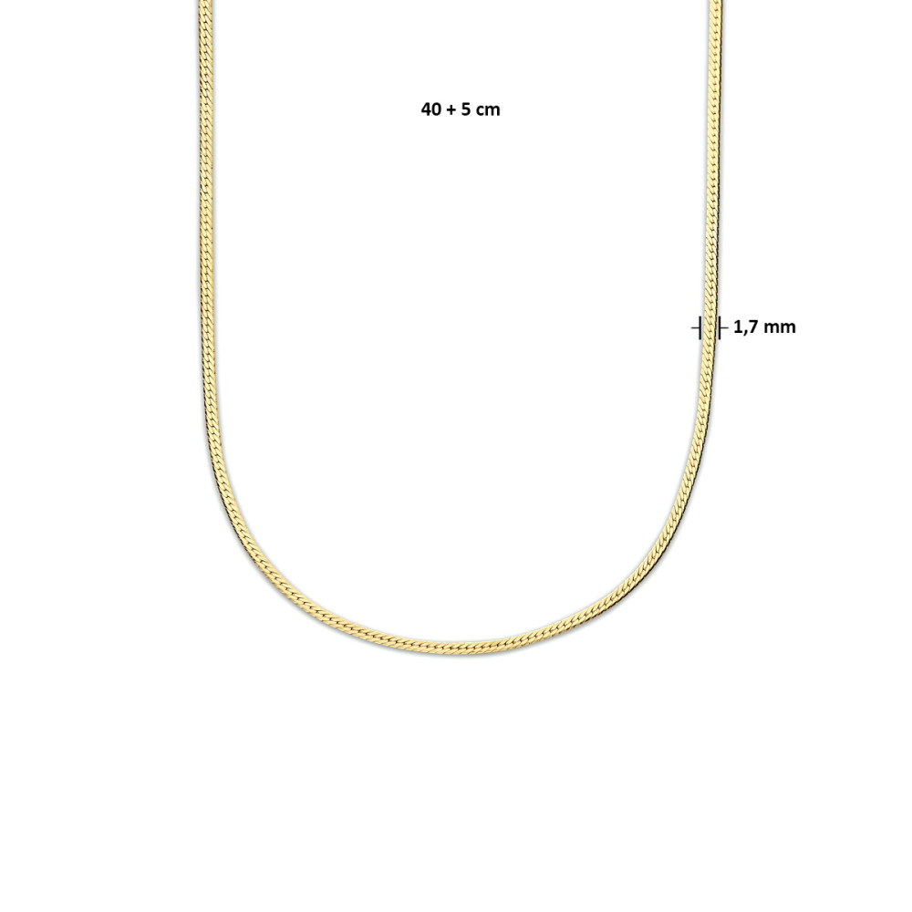 collier-gold-plated-slangenschakels-glanzend-1-7-mm-breedte-lengte-40-45-cm
