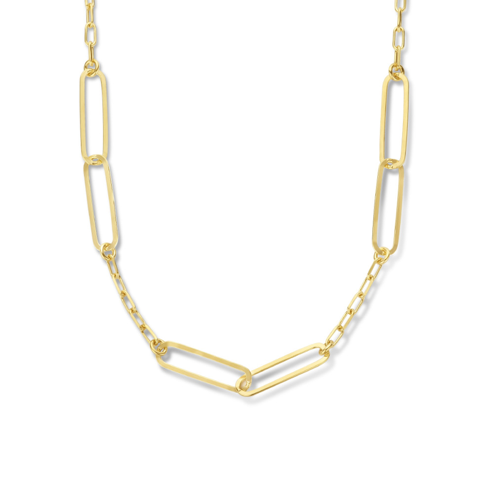 collier-goudkleurige-paperclip-schakels-in-diverse-groottes-4-5-mm-breedte-lengte-41-46-cm