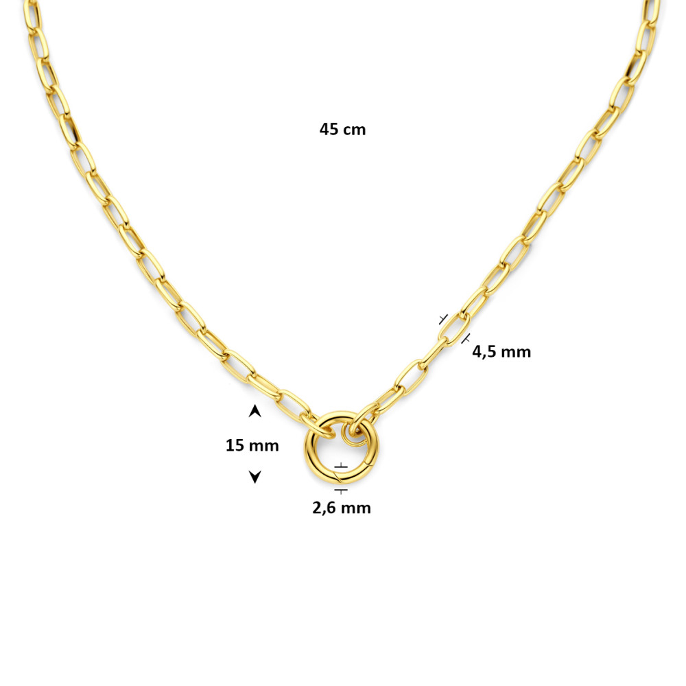 collier-met-connector-en-14-karaat-gouden-paperclip-schakels-4-5-mm-breedte-lengte-45-cm