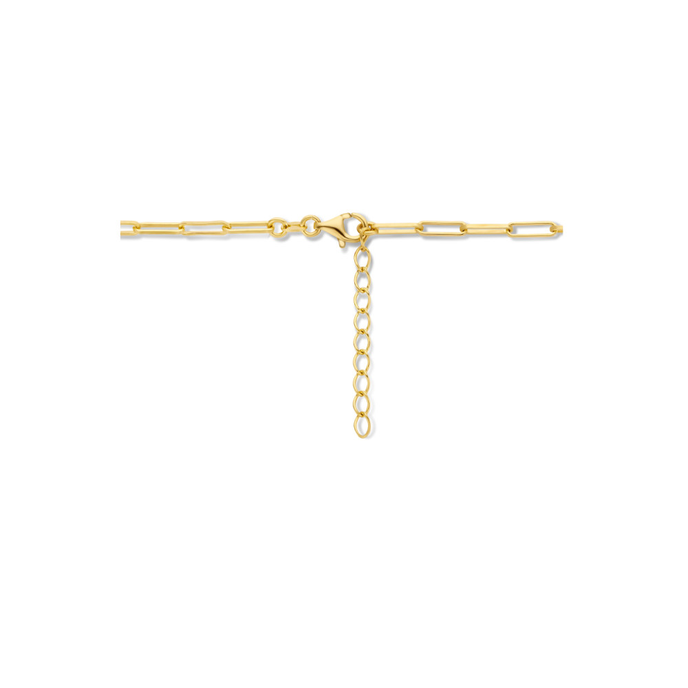 collier-paperclip-schakels-gold-plated-glanzend-3-mm-breedte-lengte-41-45-cm