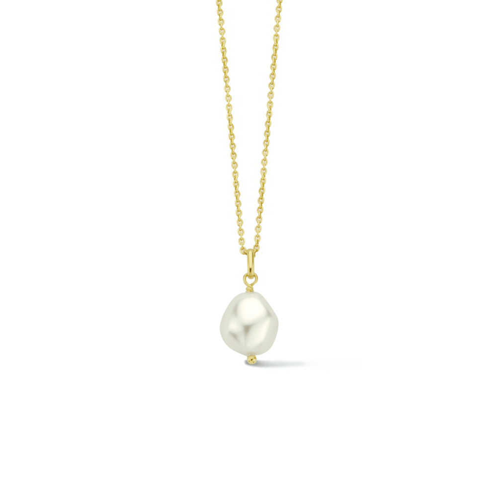 collier-verguld-en-ronde-witte-imitatieparel-hanger-1-3-mm-breedte-lengte-40-cm