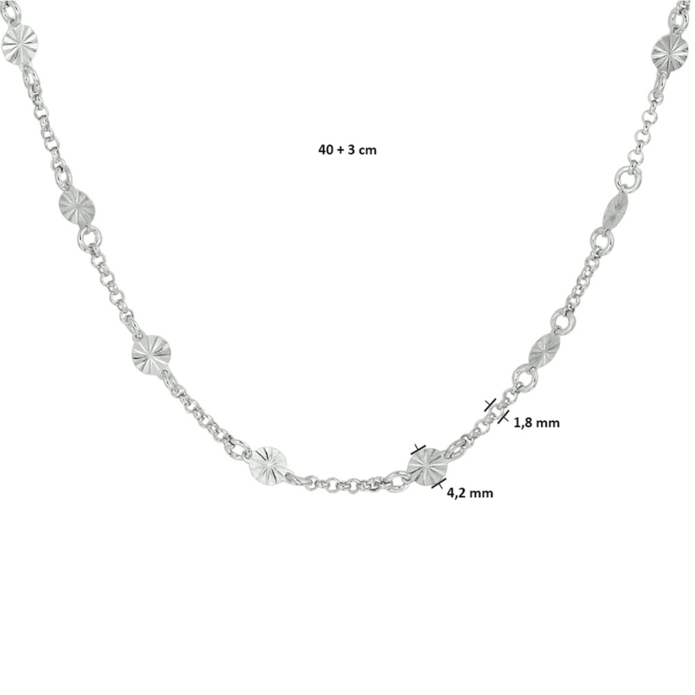 collier-zilveren-ronde-hangers-gediamanteerde-afwerking-1-8-mm-breedte-lengte-40-43-cm