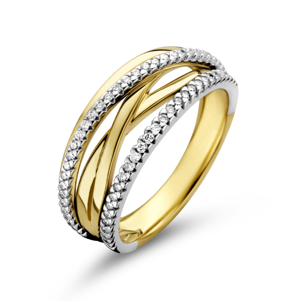 crossover-pave-ring-van-14-karaat-bicolor-goud-met-diamanten-in-glanzend-ontwerp