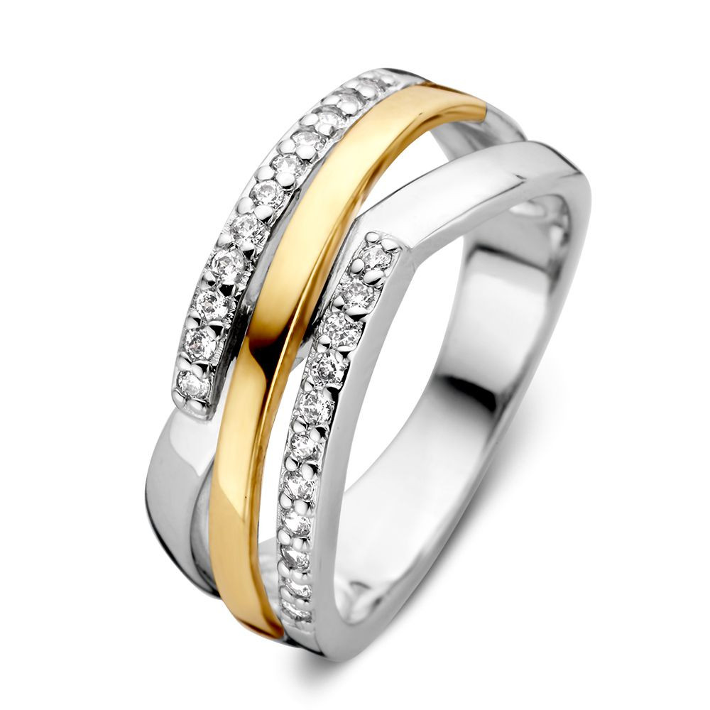 crossover-pave-ring-van-14-karaat-goud-en-zilver-met-zirkonia-in-een-modern-ontwerp