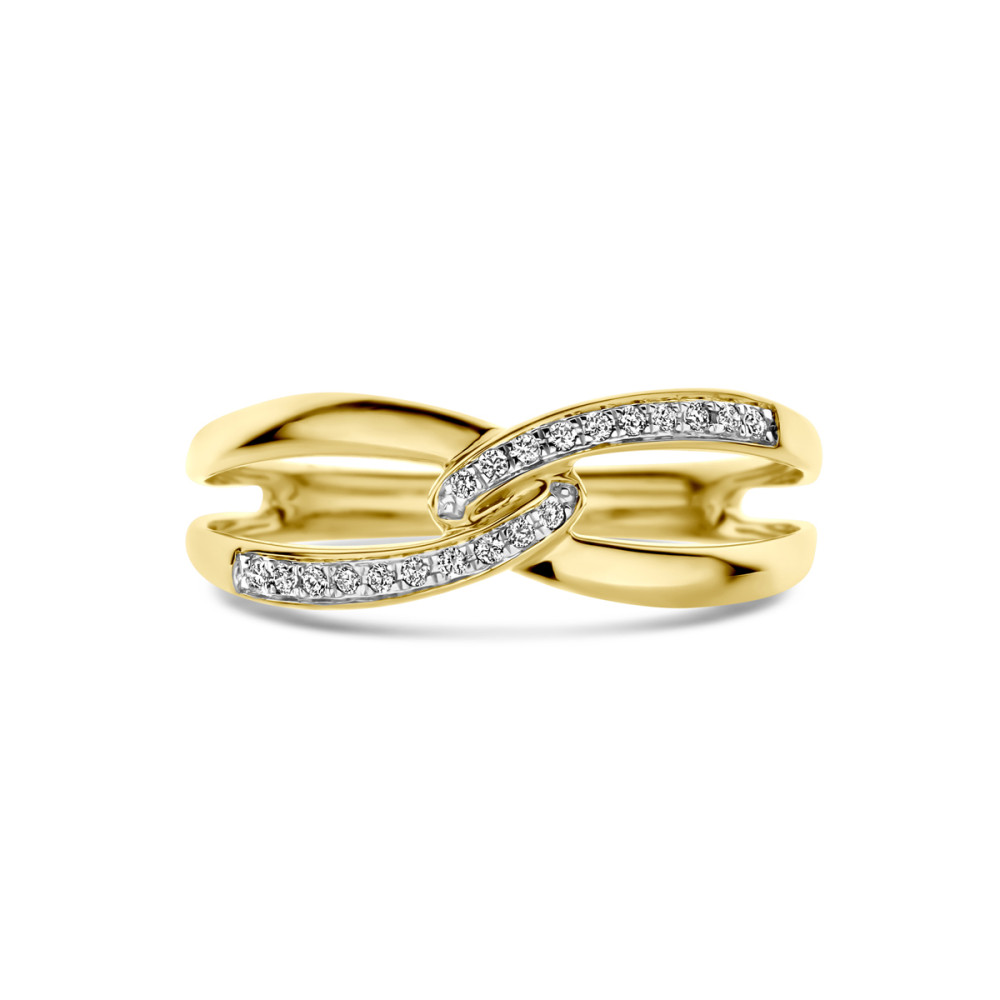 crossover-ring-14-karaat-goud-diamant-0-06-crt-pavezetting-6-5-mm-breedte
