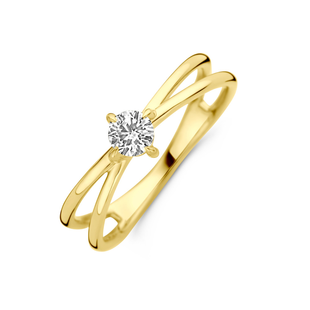 crossover-ring-14-karaat-goud-en-lab-diamant-0-25-crt-briljant-5-5-mm-breedte