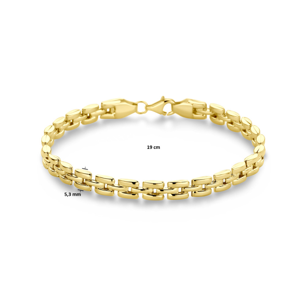 dames-panter-schakelarmband-14-karaat-goud-glanzend-5-3-mm-breedte-lengte-19-cm