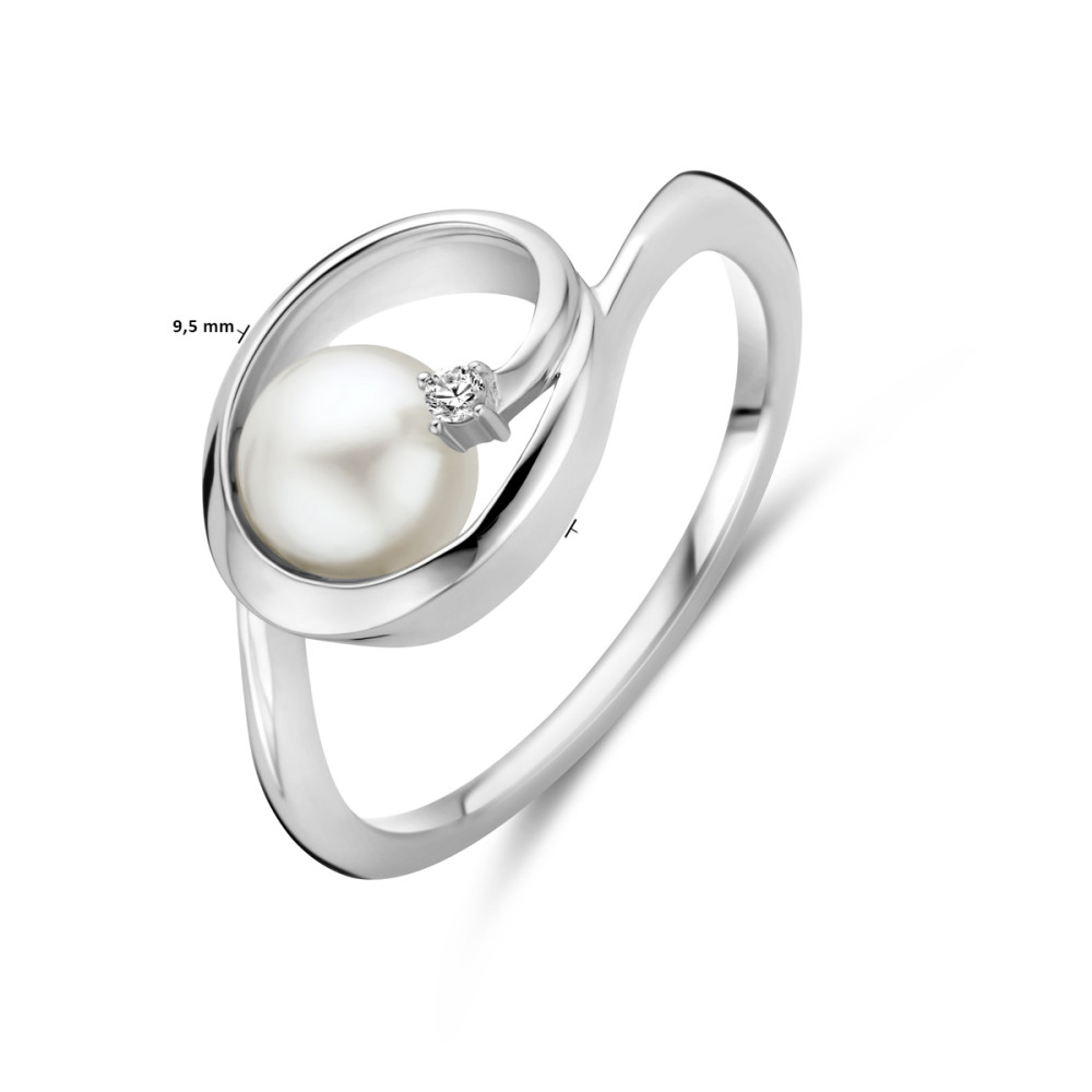 dames-ring-gerhodineerd-zilver-zoetwaterparel-en-transparante-zirkonia-9-5-mm-breedte