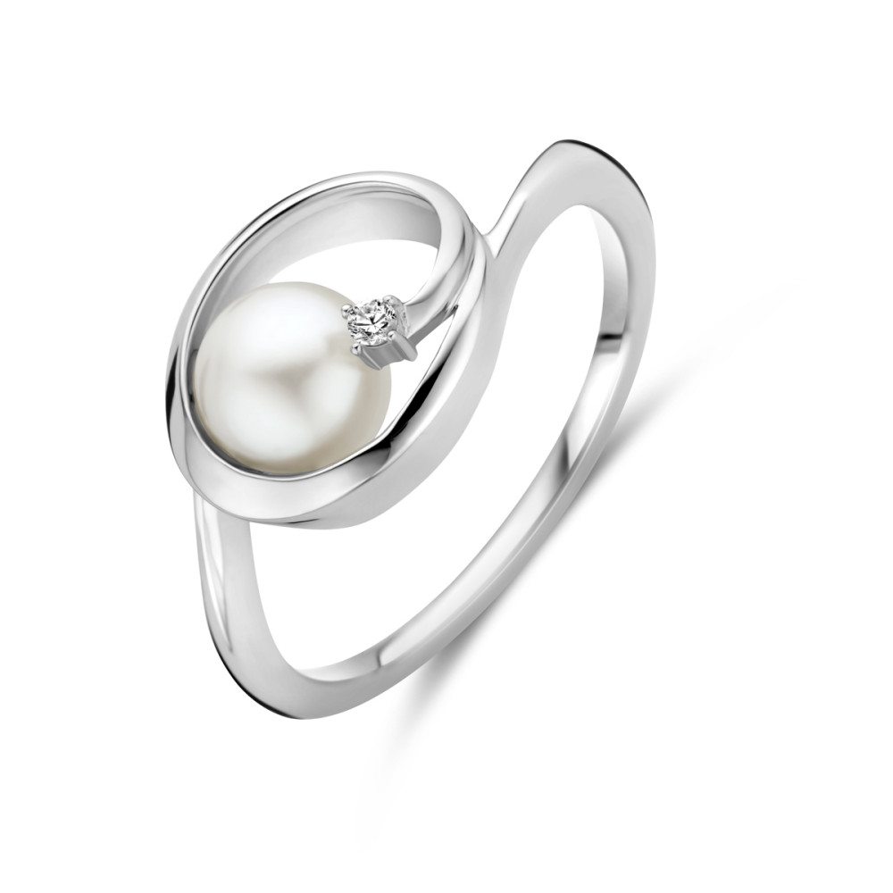 dames-ring-gerhodineerd-zilver-zoetwaterparel-en-transparante-zirkonia-9-5-mm-breedte
