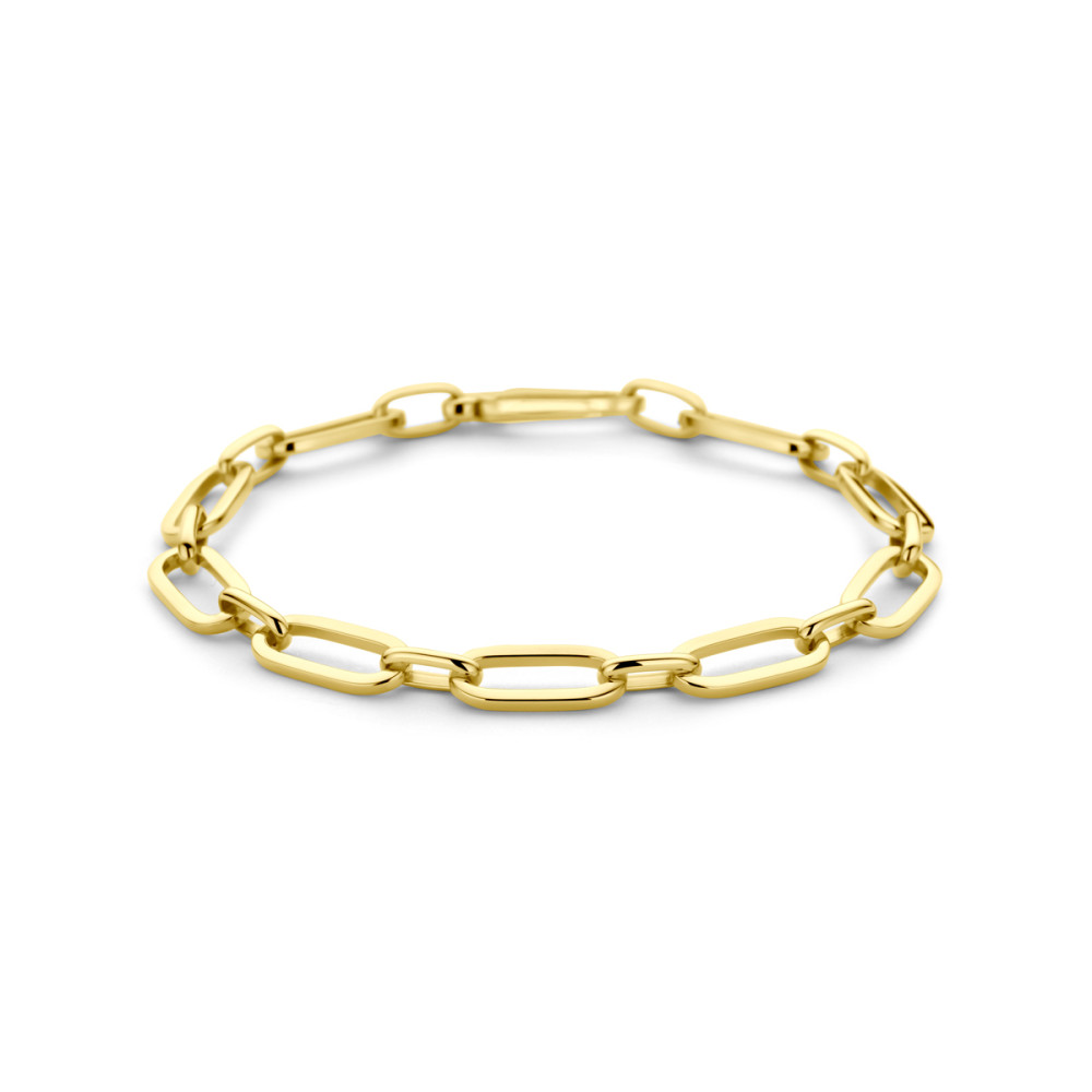 dames-schakelarmband-anker-14-karaat-goud-glanzend-6-5-mm-breedte-lengte-19-cm