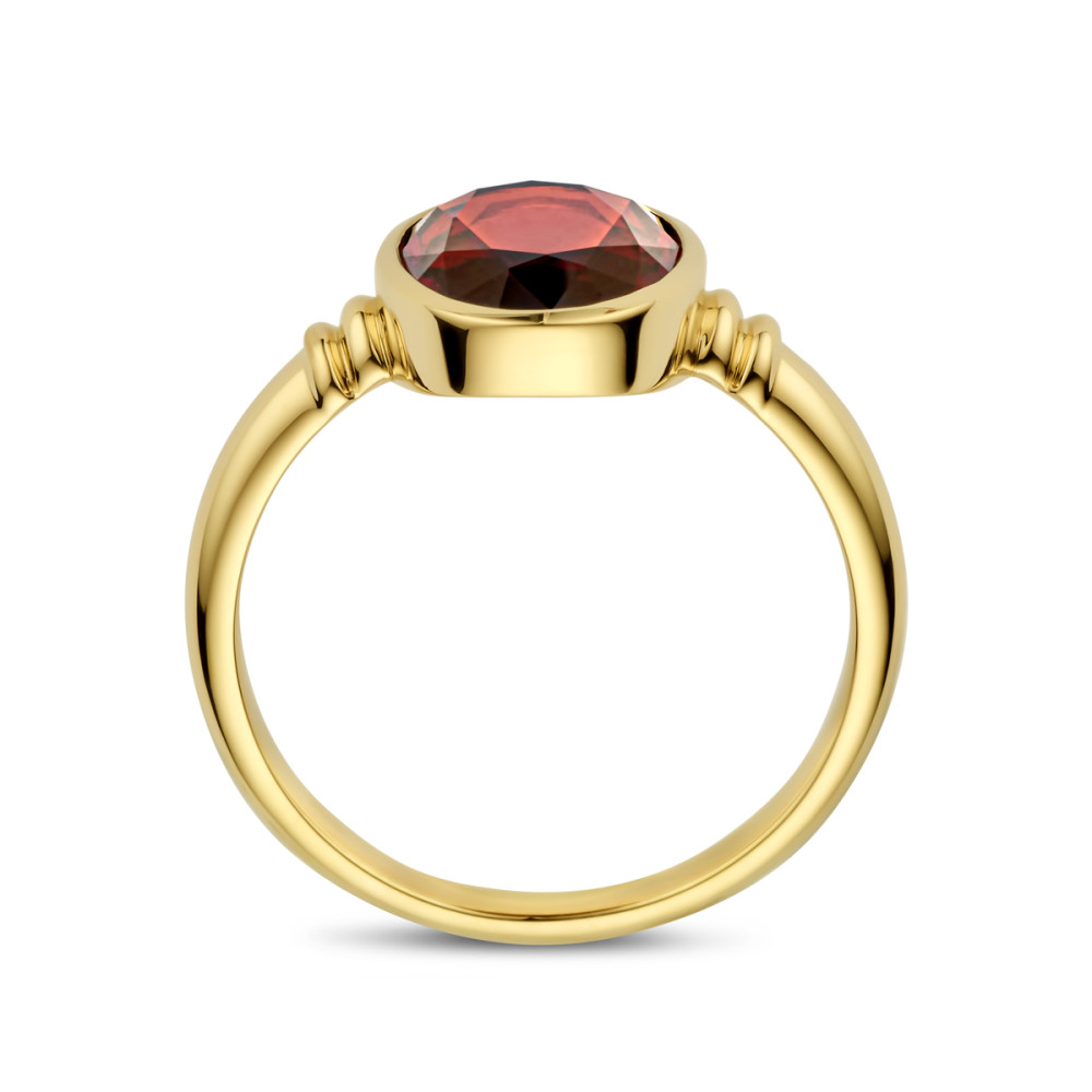 damesring-14-karaat-goud-glanzend-met-dieprode-granaat-ovaal-12-mm-breedte