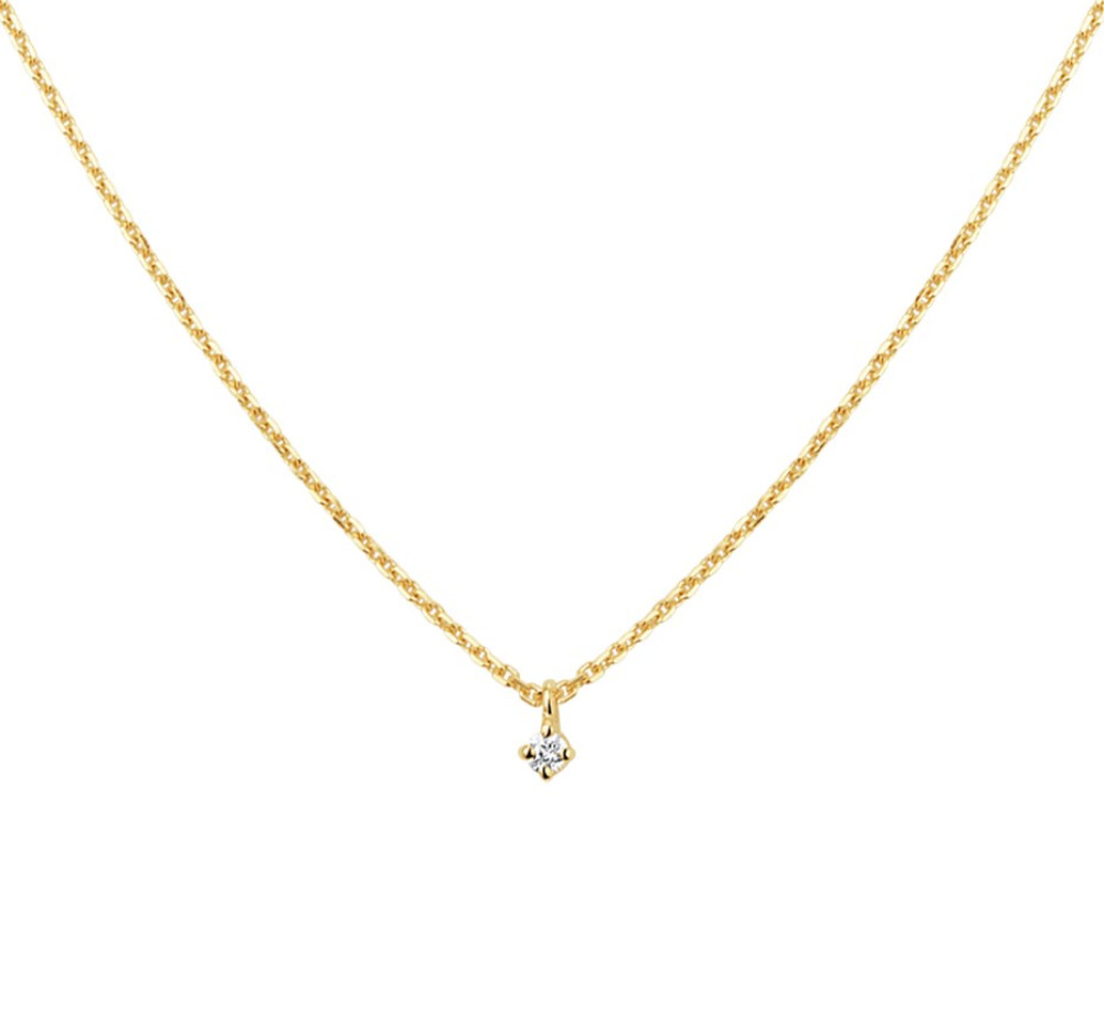 diamant-collier-goud-lengte-45-cm