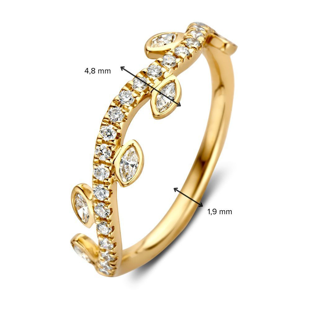 diamanten-schakelring-0-37-crt-met-blaadjes-van-4-8-mm-breed