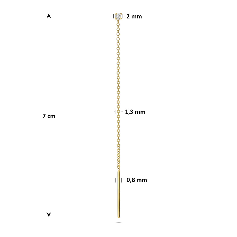 doortrekoorbel-14-karaat-goud-met-een-diamant-0-03-crt-briljant-1-3-mm-breed-x-70-mm-hoog
