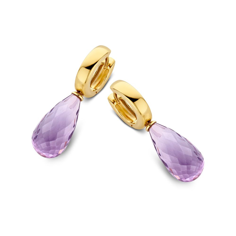 druppel-amethist-oorhangers-goud-29-mm