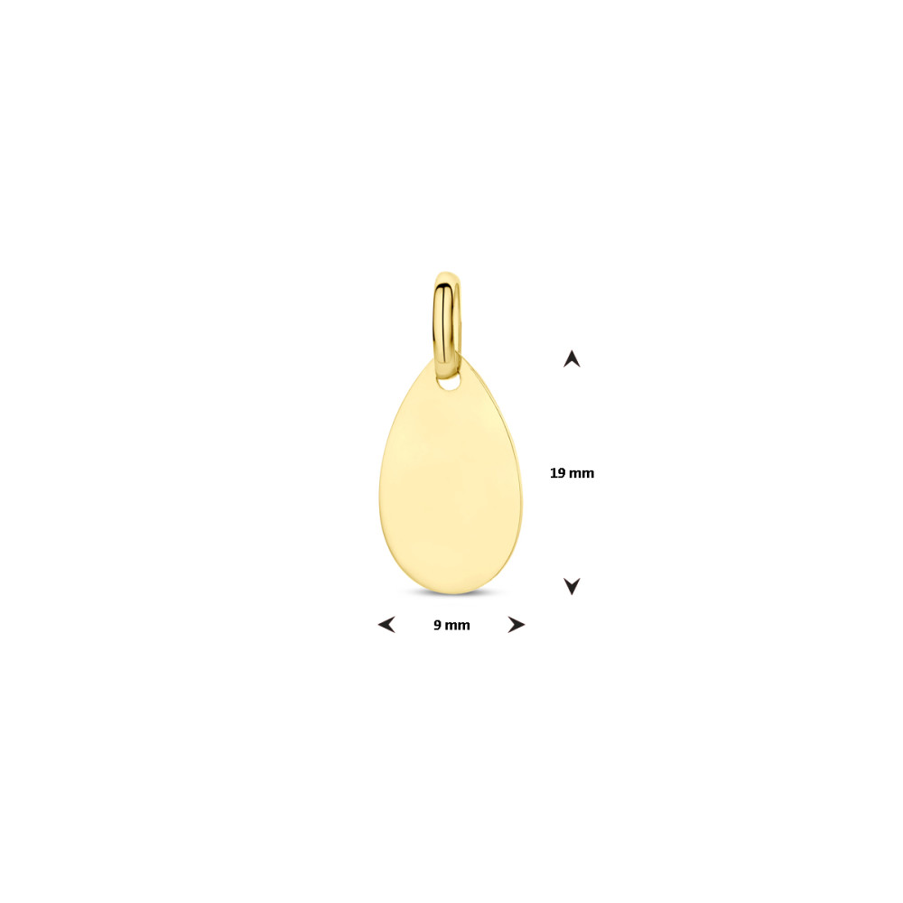 druppel-graveerhanger-van-goud-9-mm-breed-hoogte-19-mm
