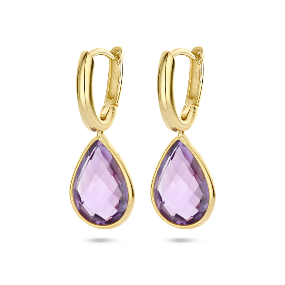 druppel-klapoorringen-goud-amethist-26-mm
