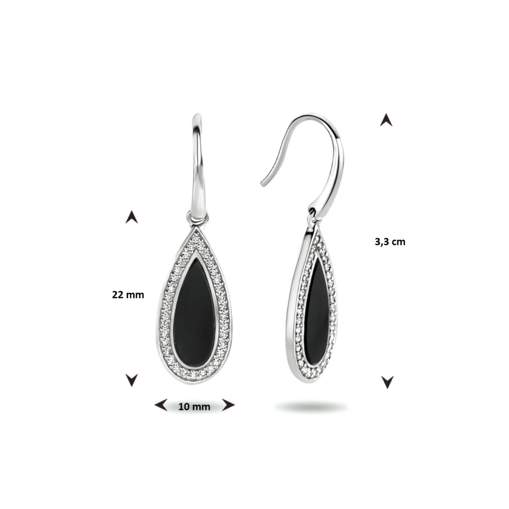 druppel-onyx-oorbellen-met-zirkonia-zilver