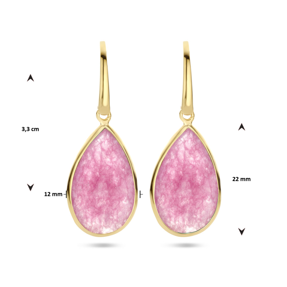 druppel-oorhangers-gold-plating-met-margenta-kwarts-33-mm