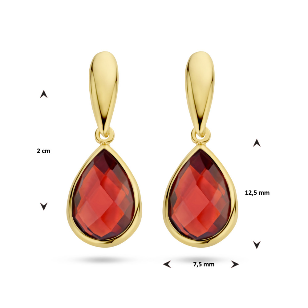 druppel-oorhangers-granaat-14-karaat-goud-2-cm-hoog