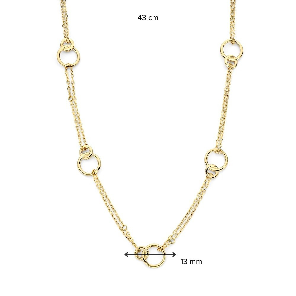 dubbele-14-karaat-gouden-collier-zonder-hanger-rondjes-verbonden-schakelcollier-lengte-45-cm