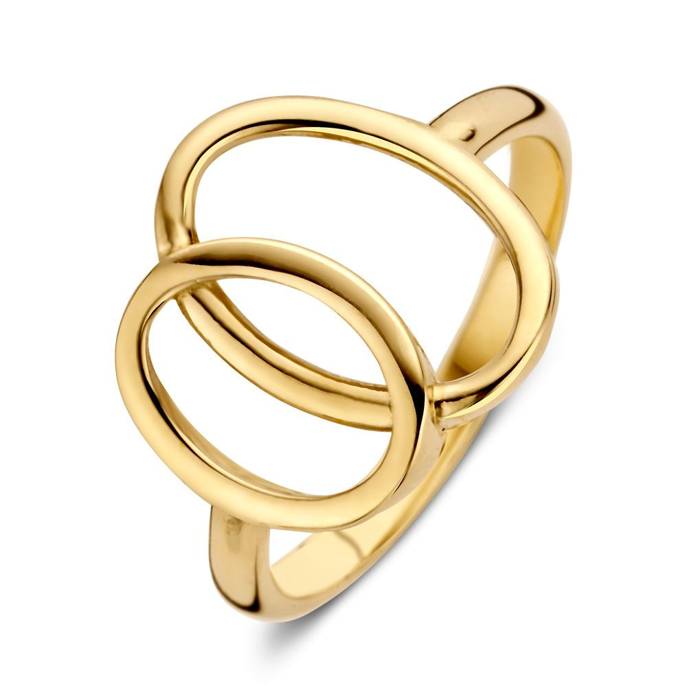 dubbele-ovale-crossover-ring-van-14-karaat-goud-minimalistisch-en-elegant-ontwerp-zonder-stenen