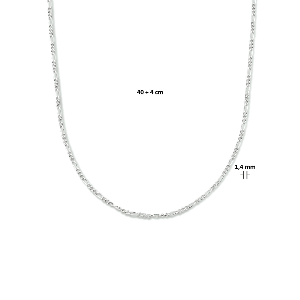 figaro-1-4-mm-schakelketting-zilver-lengte-verstelbaar-40-44-cm