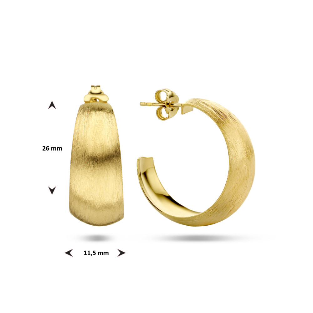 gematteerde-steker-oorringen-gold-plating-26-mm