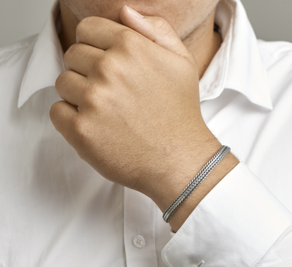 geoxideerde-zilveren-vossestaart-schakelarmband-6-5-mm