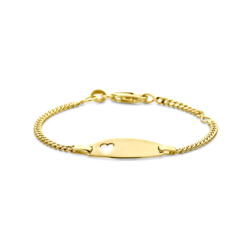 gepersonaliseerde-plaatarmband-kinderen-gourmetschakel-hartje-lengte-11-13-cm