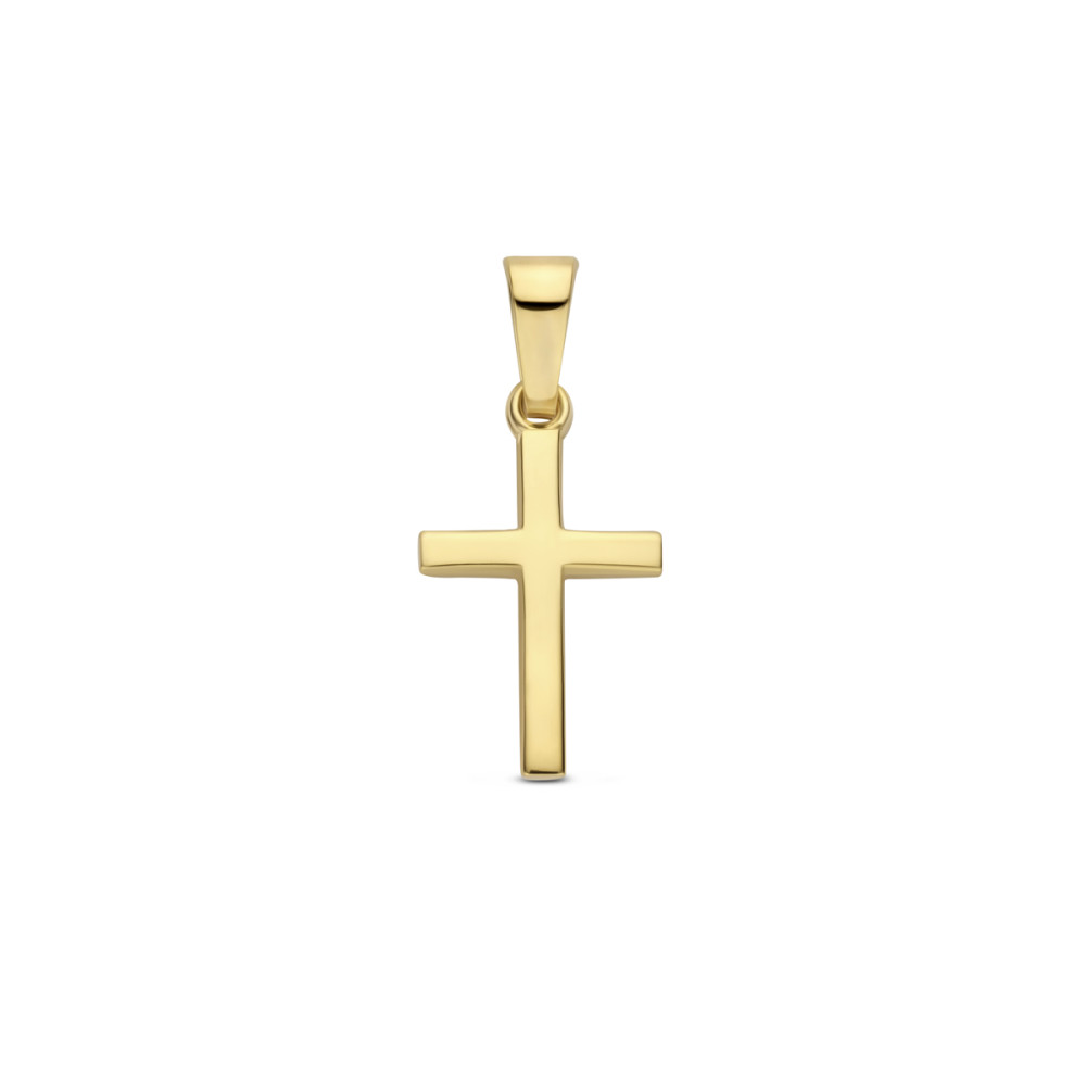 glad-gouden-kruisje-9-mm-breed-hoogte-13-mm