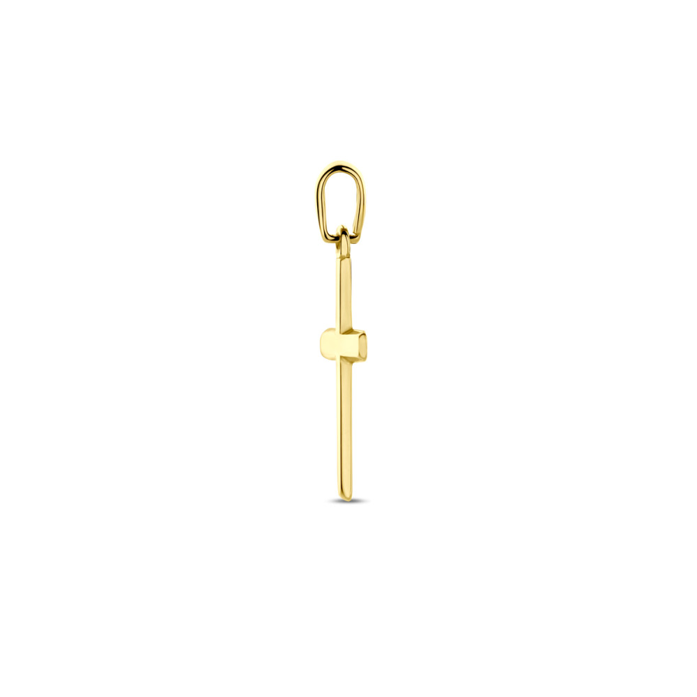 glad-gouden-kruisje-hoogte-23-mm