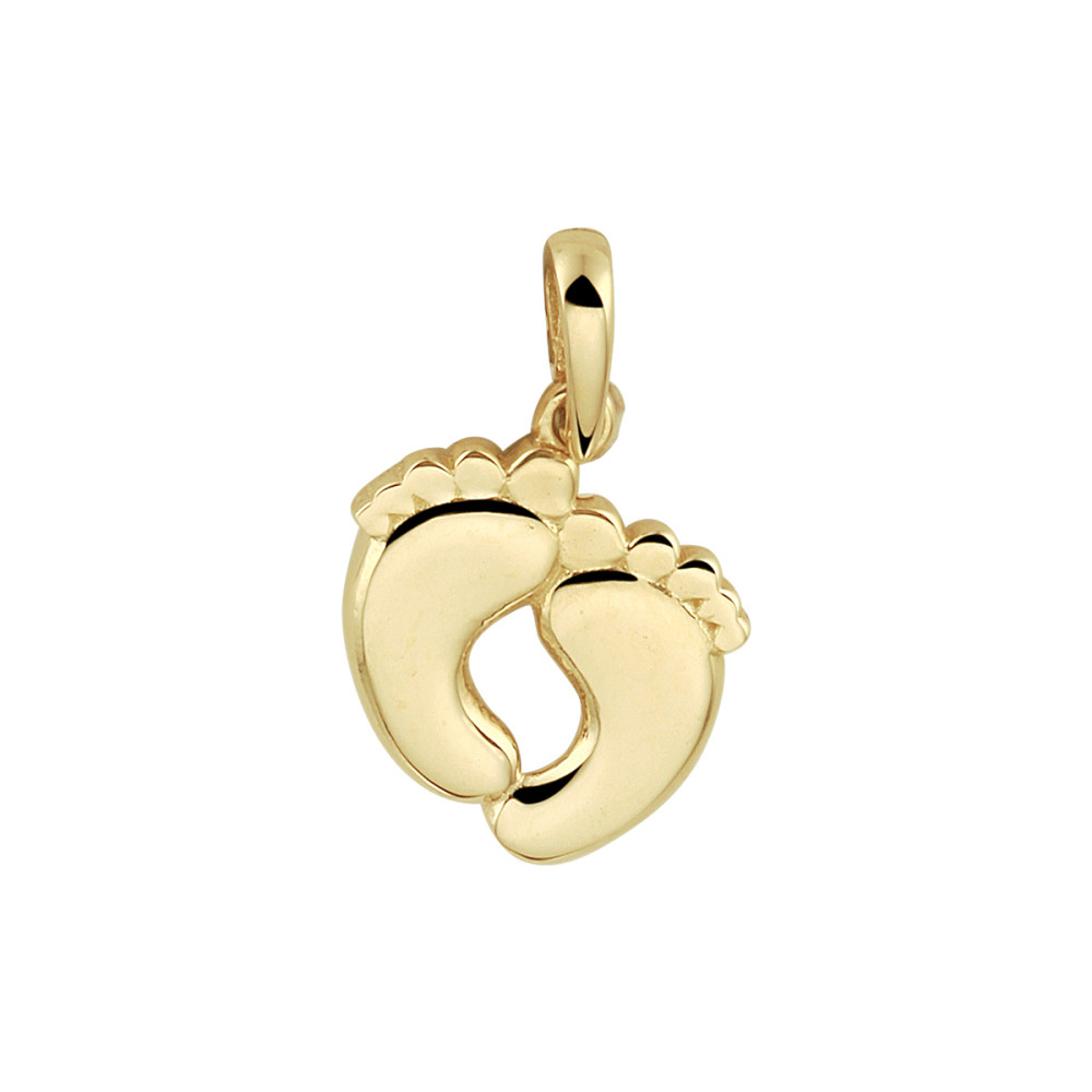 gladde-gouden-hanger-met-babyvoetjes-10-5-mm-hoogte-16-mm