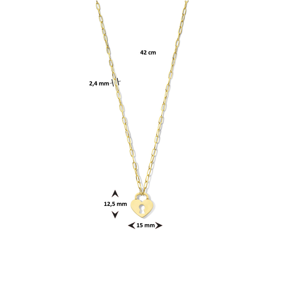 gold-plated-collier-met-hartjes-slotje-lengte-42-cm