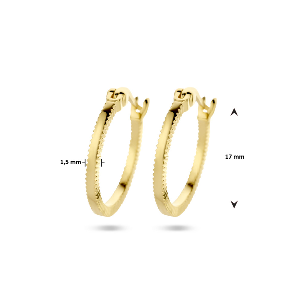 gold-plated-oorringen-met-bewerkt-oppervlak-diameter-17-mm