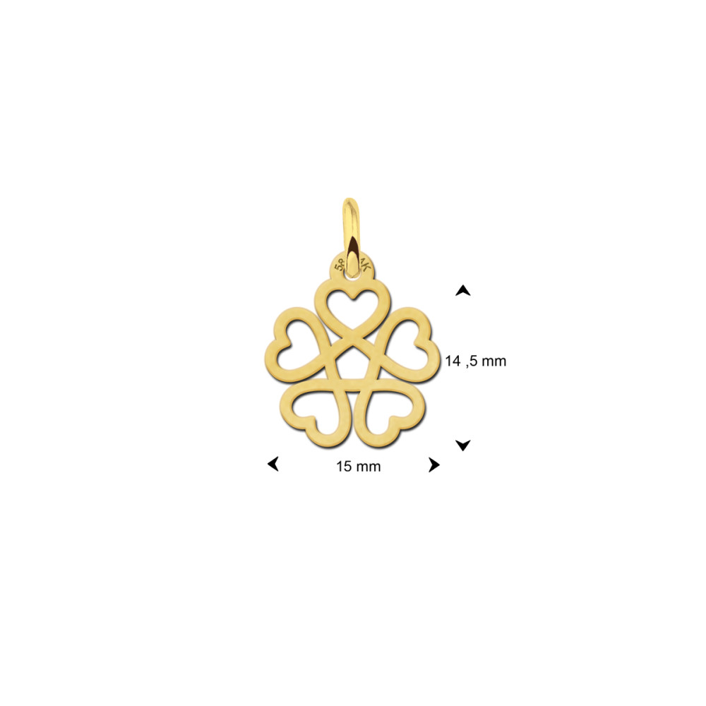 gouden-bloem-hanger-met-hartjes-15-mm-breed-hoogte-14-5-mm