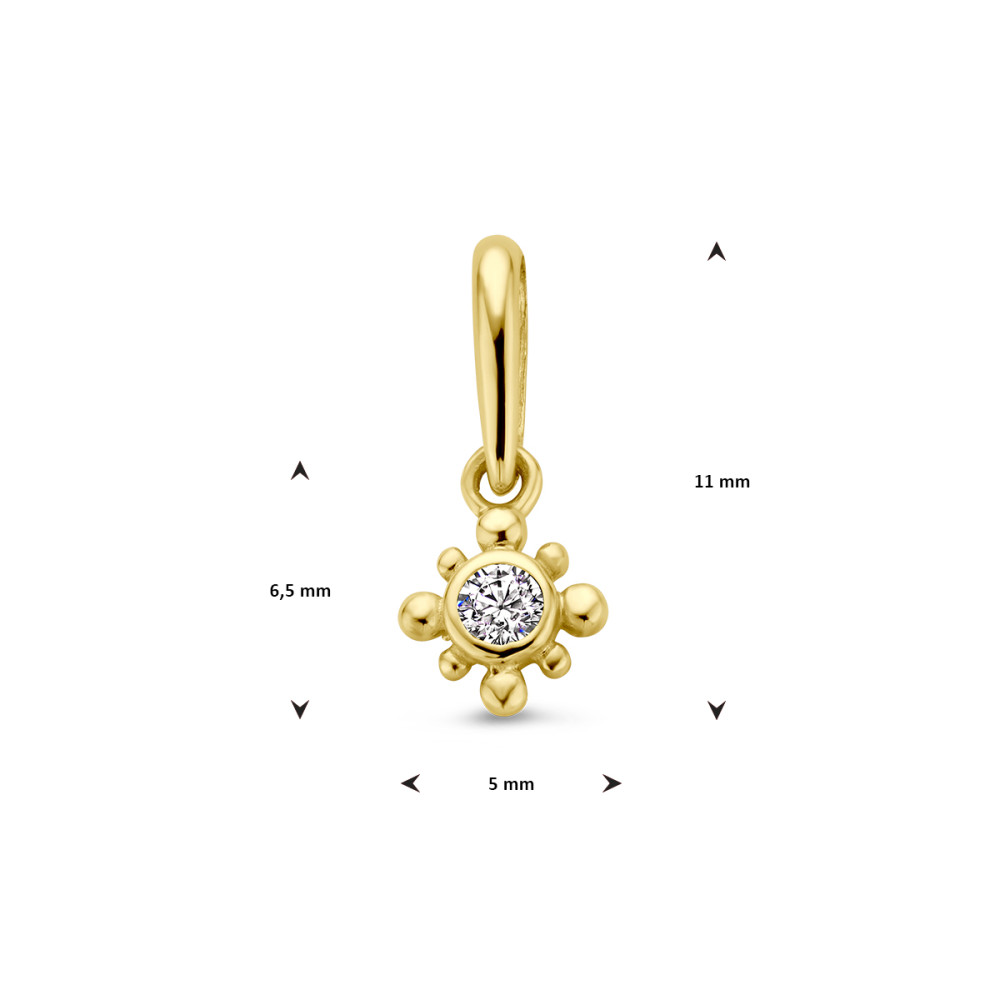 gouden-bloem-hanger-met-zirkonia-5-mm-breed-hoogte-11-mm