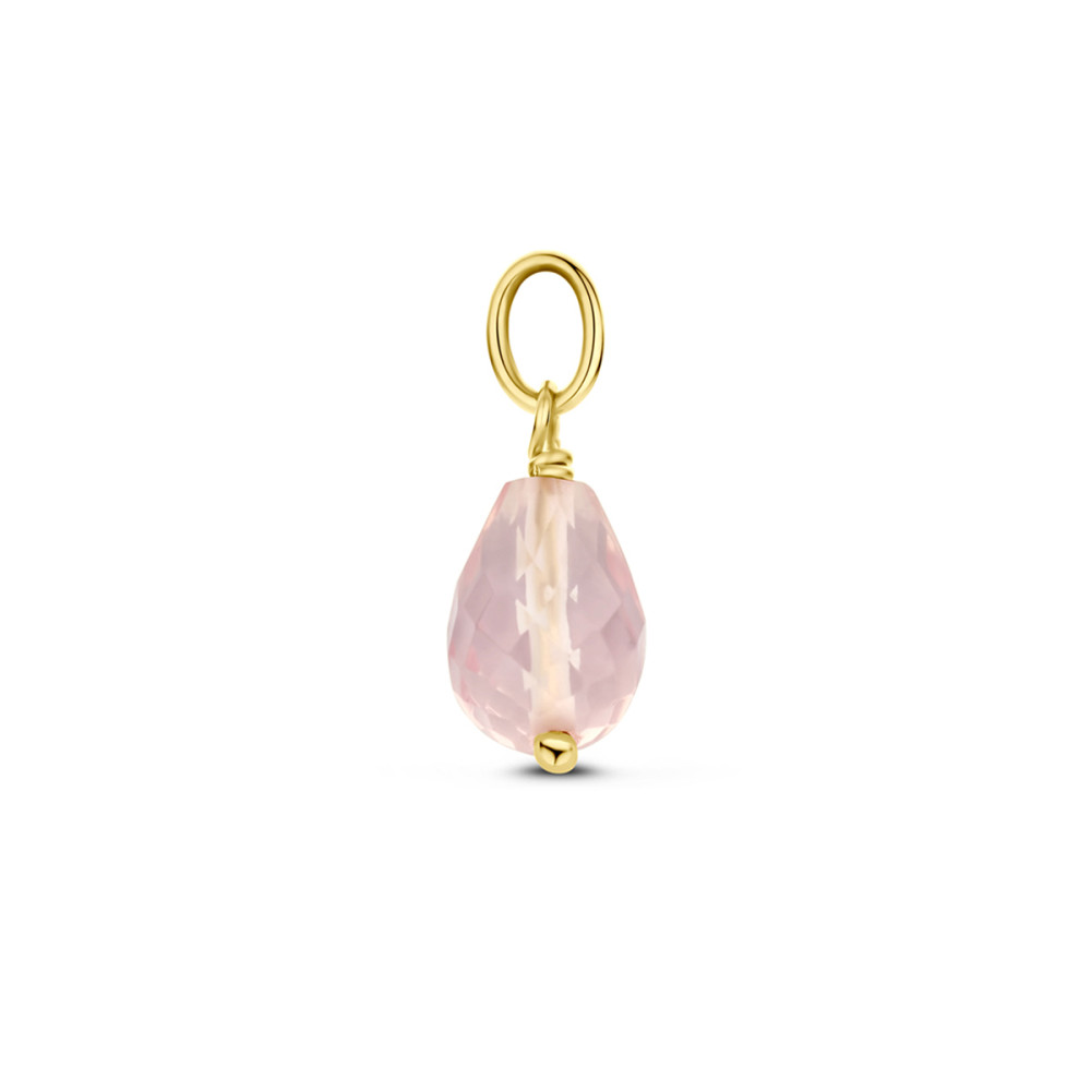gouden-druppel-hanger-met-rozekwarts-5-mm-breed-hoogte-15-mm