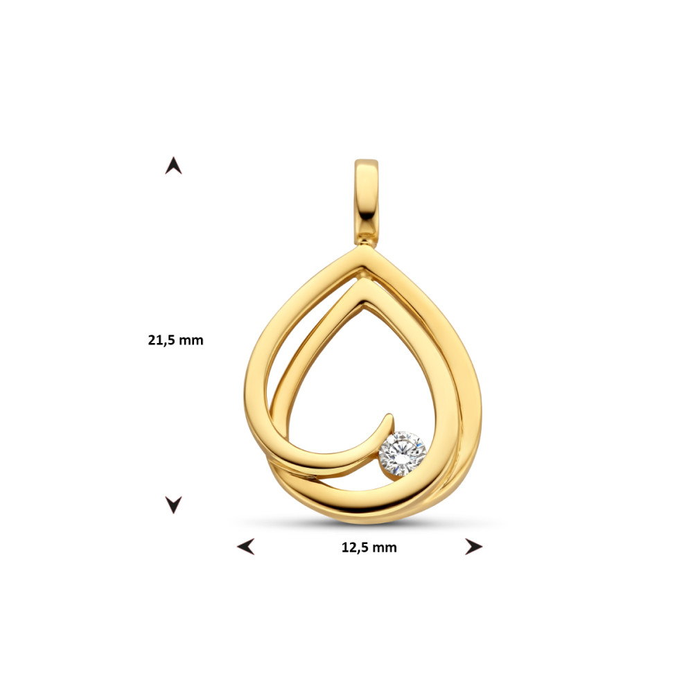 gouden-druppelvormige-hanger-met-diamant-0-06-crt-hoogte-21-5-mm
