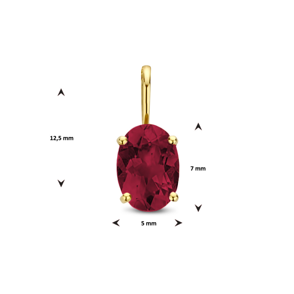 gouden-edelsteen-hanger-met-rode-rhodoliet-5-mm-breed-hoogte-12-5-mm