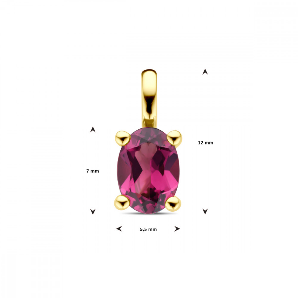 gouden-edelsteen-hanger-met-roze-rhodoliet-5-5-mm-breed-hoogte-12-mm