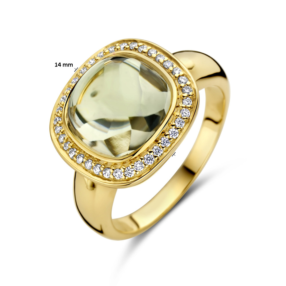 gouden-entourage-ring-met-ovale-groene-amethist-en-diamanten-halo