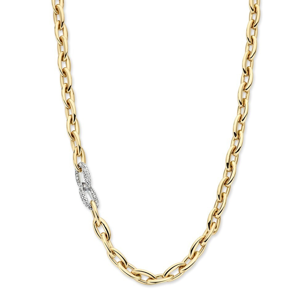 gouden-gourmet-ketting-met-twee-witgouden-diamanten-schakels-050-crt-lengte-45-cm
